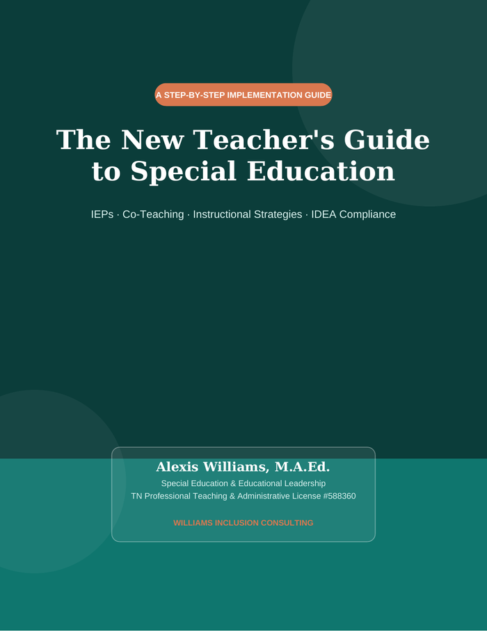 Cover of The New Teacher's Guide to Special Education