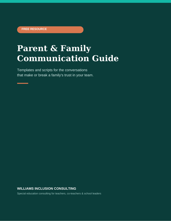 Cover of the Parent & Family Communication Guide