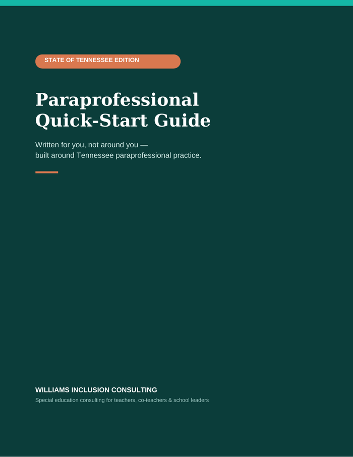 Cover of the Paraprofessional Quick-Start Guide