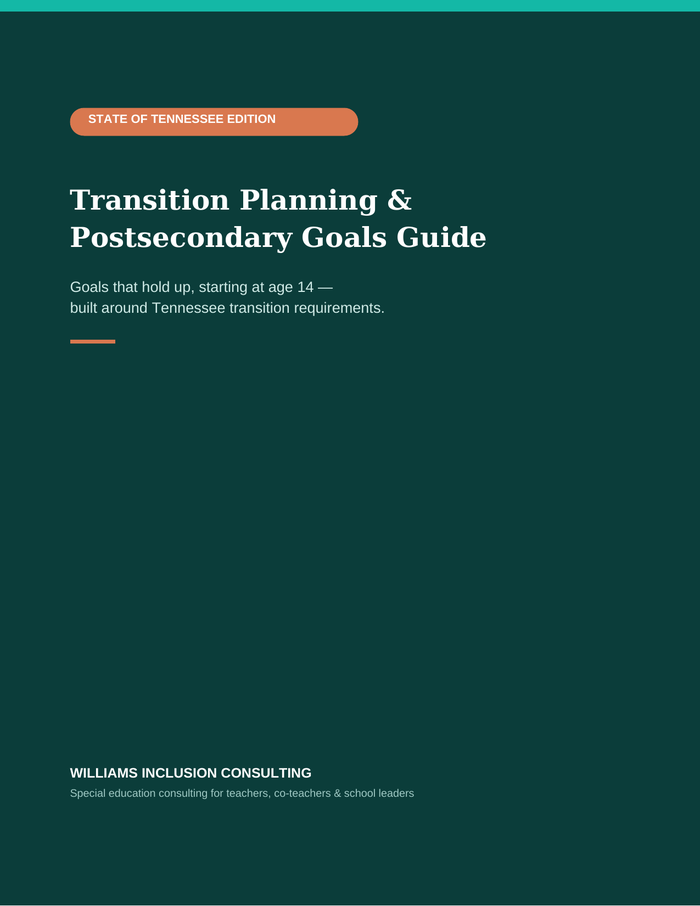 Cover of the Transition Planning & Postsecondary Goals Guide